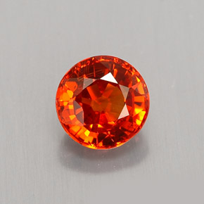 1,06 ctw natürlicher orangefarbener Spessartin, Rundschliff, VS