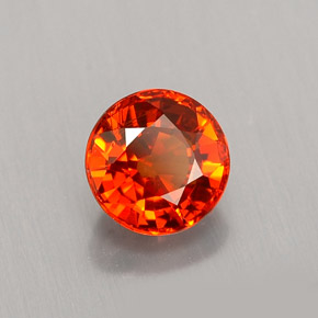 1,06 ctw natürlicher orangefarbener Spessartin, Rundschliff, VS