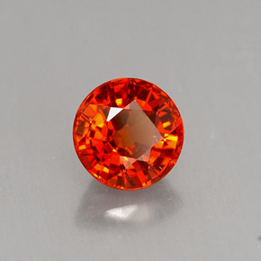 0,90 ctw natürlicher orangefarbener Spessartin, Rundschliff, VS