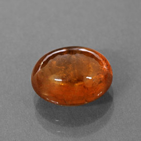 3,66 ctw natürlicher orangefarbener Spessartin, Transparent, Transparent / Lichtdurchlässig