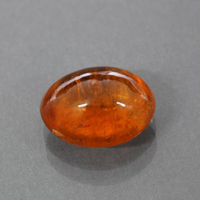 3,41 ctw natürlicher orangefarbener Spessartin, Transparent, Transparent / Lichtdurchlässig