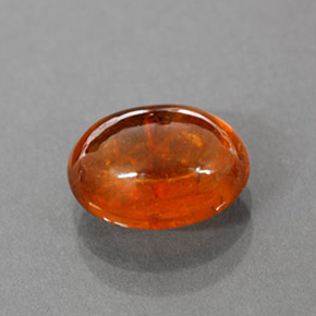 3,35 ctw natürlicher orangefarbener Spessartin, Transparent, Transparent / Lichtdurchlässig