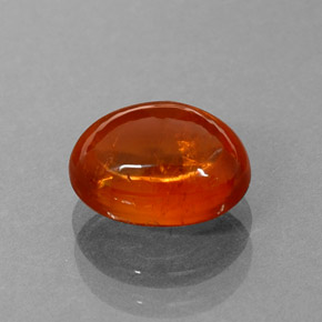 2,65 ctw natürlicher orangefarbener Spessartin, Transparent, Transparent / Lichtdurchlässig