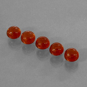 ct natürliche orangefarbener Spessartin-Edelsteine, Transparent, Transparent / Lichtdurchlässig