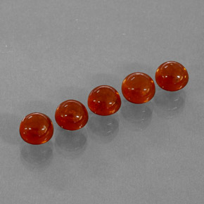  ct natürliche orangefarbener Spessartin-Edelsteine, Transparent, Transparent / Lichtdurchlässig