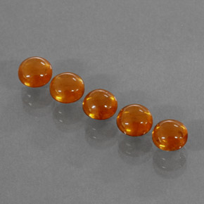  ct natürliche orangefarbener Spessartin-Edelsteine, Transparent, Transparent / Lichtdurchlässig