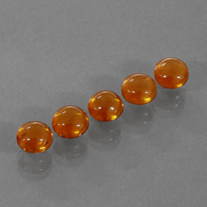  ct natürliche orangefarbener Spessartin-Edelsteine, Transparent, Transparent / Lichtdurchlässig