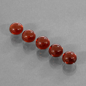  ct natürliche orangefarbener Spessartin-Edelsteine, Transparent, Transparent / Lichtdurchlässig