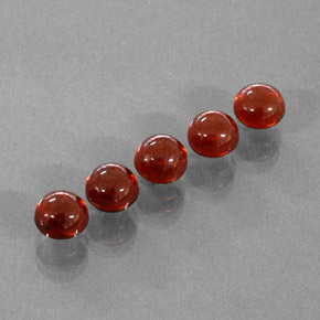  ct natürliche orangefarbener Spessartin-Edelsteine, Transparent, Transparent / Lichtdurchlässig