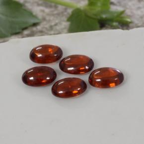 4,97 ct natürliche orangefarbener Spessartin-Edelsteine, Transparent, Transparent / Lichtdurchlässig