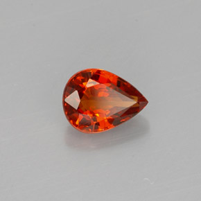 0,83 ctw natürlicher orangefarbener Spessartin, Birnenform, VVS-VS
