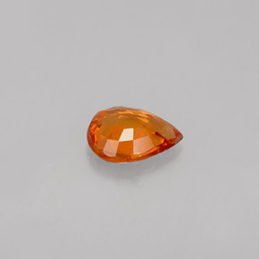 0,37 ctw natürlicher orangefarbener Spessartin, Birnenform, VS