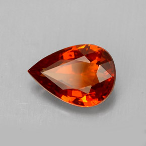 1,49 ctw natürlicher orangefarbener Spessartin, Birnenform, VVS-VS