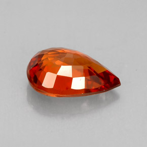 1,49 ctw natürlicher orangefarbener Spessartin, Birnenform, VVS-VS