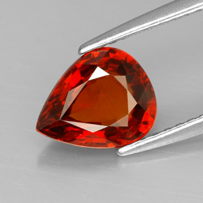 1,80 ctw natürlicher orangefarbener Spessartin, Birnenform, VVS