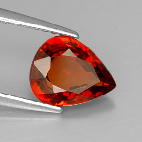 1,80 ctw natürlicher orangefarbener Spessartin, Birnenform, VVS