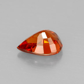 1,33 ctw natürlicher orangefarbener Spessartin, Birnenform, VS