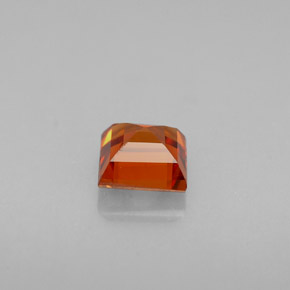 0,87 ctw natürlicher orangefarbener Spessartin, Quadrat, VVS-VS