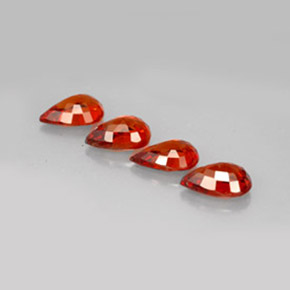  ct natürliche orangefarbener Spessartin-Edelsteine, Birnenform, VVS-VS