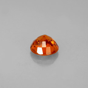 0,82 ctw natürlicher orangefarbener Spessartin, Rundschliff, VVS-VS
