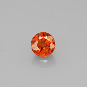 0,89 ctw natürlicher orangefarbener Spessartin, Rundschliff, VS