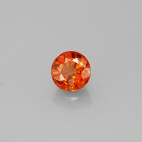 0,89 ctw natürlicher orangefarbener Spessartin, Rundschliff, VS