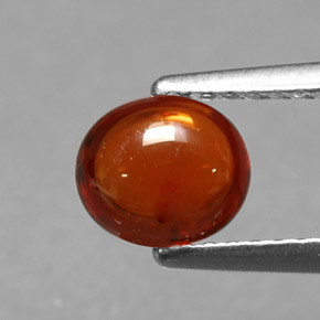 1,22 ctw natürlicher orangefarbener Spessartin, Oval Schliff, Lichtdurchlässig