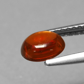 1,22 ctw natürlicher orangefarbener Spessartin, Oval Schliff, Lichtdurchlässig