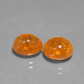  ct natürliche orangefarbener Spessartin-Edelsteine, Oval Schliff, Lichtdurchlässig