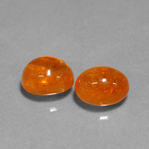  ct natürliche orangefarbener Spessartin-Edelsteine, Oval Schliff, Lichtdurchlässig
