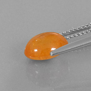 3,18 ctw natürlicher orangefarbener Spessartin, Transparent, Transparent / Lichtdurchlässig
