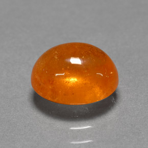 3,06 ctw natürlicher orangefarbener Spessartin, Oval Schliff, Lichtdurchlässig