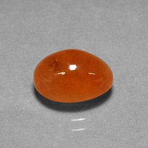 4,74 ctw natürlicher orangefarbener Spessartin, Oval Schliff, Lichtdurchlässig