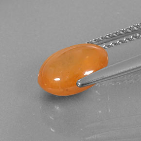 2,92 ctw natürlicher orangefarbener Spessartin, Transparent, Transparent / Lichtdurchlässig