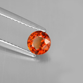 0,64 ctw natürlicher orangefarbener Spessartin, Rundschliff, VS