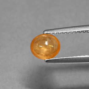 1,01 ctw natürlicher orangefarbener Spessartin, Transparent, Transparent / Lichtdurchlässig