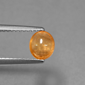 1,01 ctw natürlicher orangefarbener Spessartin, Transparent, Transparent / Lichtdurchlässig