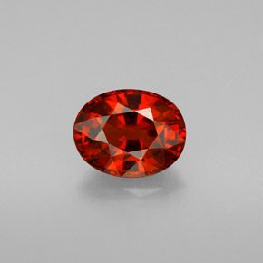 3,61 ctw natürlicher orangefarbener Spessartin, Oval Schliff, VS