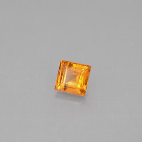 0,39 ctw natürlicher orangefarbener Spessartin, Quadrat, VS