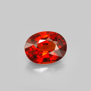2,60 ctw natürlicher roter Spessartin, Oval Schliff, VS