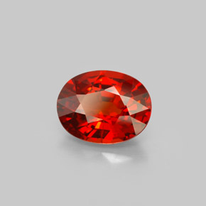 2,60 ctw natürlicher roter Spessartin, Oval Schliff, VS
