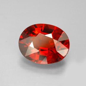 3,77 ctw natürlicher roter Spessartin, Oval Schliff, VS