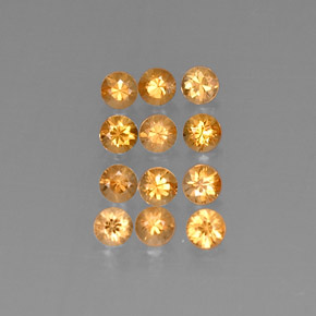  ct natürliche Orange Spessartit-Garn-Edelsteine, Rund Schliff, VVS-VS