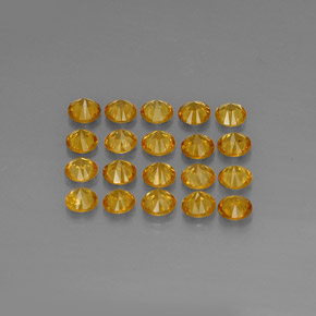  ct natürliche orangefarbener Spessartin-Edelsteine, Rundschliff, VVS-VS