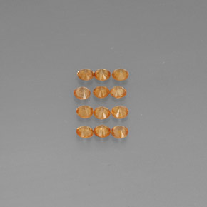 ct natürliche orangefarbener Spessartin-Edelsteine, Rundschliff, VVS-VS