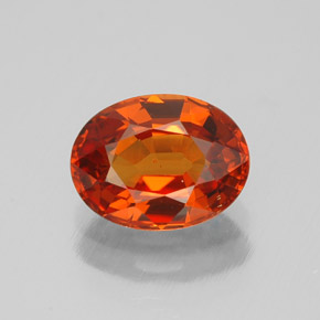 1,80 ctw natürlicher orangefarbener Spessartin, Oval Schliff, VVS-VS