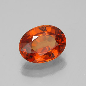 1,80 ctw natürlicher orangefarbener Spessartin, Oval Schliff, VVS-VS
