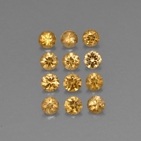  ct natürliche orangefarbener Spessartin-Edelsteine, Rundschliff, VVS-VS