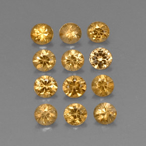  ct natürliche orangefarbener Spessartin-Edelsteine, Rundschliff, VVS-VS