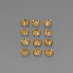 ct natürliche orangefarbener Spessartin-Edelsteine, Rundschliff, VVS-VS